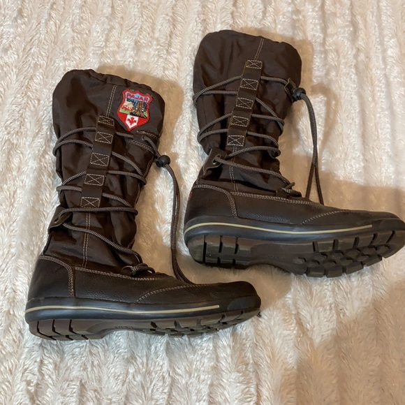 Pajar brown boots great quality leather lace up boots size 7.5 - Picture 2 of 8